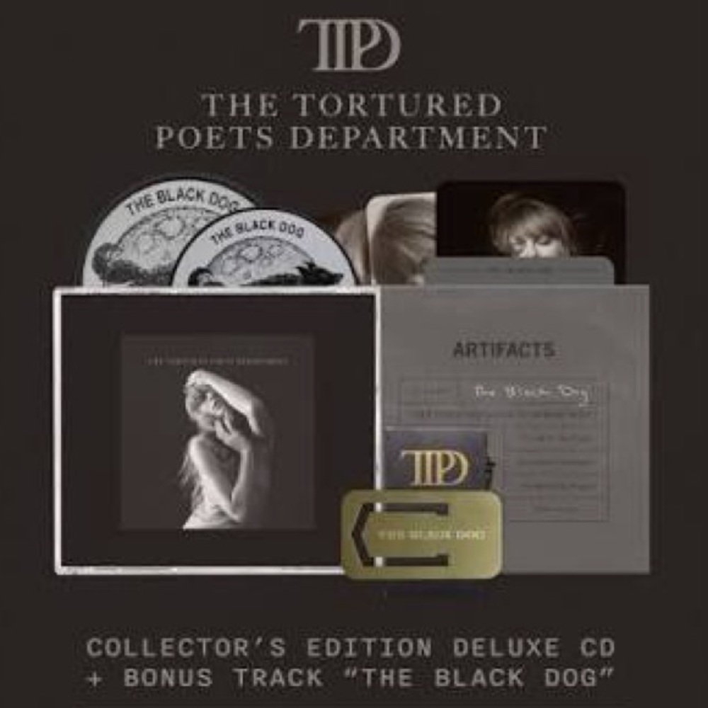 The Tortured Poets Department Collector's Edition CD - Black & Gold Artwork